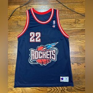 Clyde Drexler Houston Rockets Champion Jersey